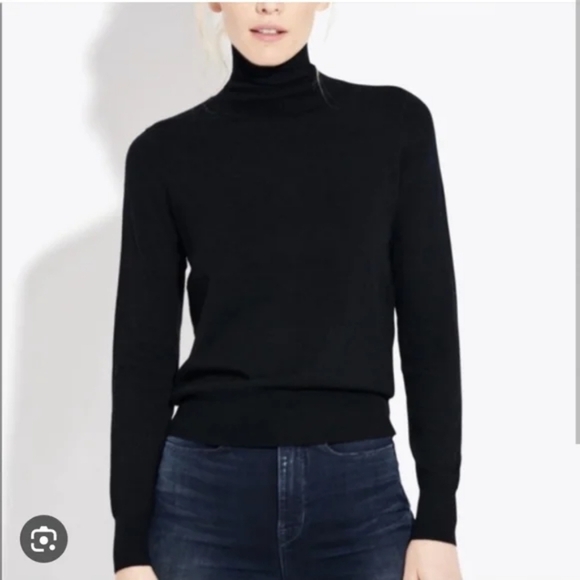 AYR Hi T Turtleneck Long Sleeve Sweater In Black Size Small Women's - Picture 1 of 10